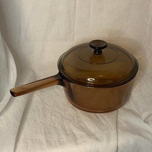 Corning Vision Ware Glass Sauce Pan Pot 2.5 Liter